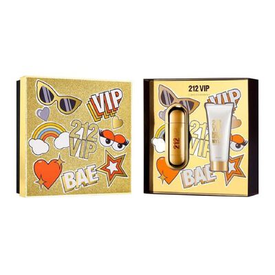 SET CAROLINA HERRERA, 212 VIP EDP + BODY LOTION